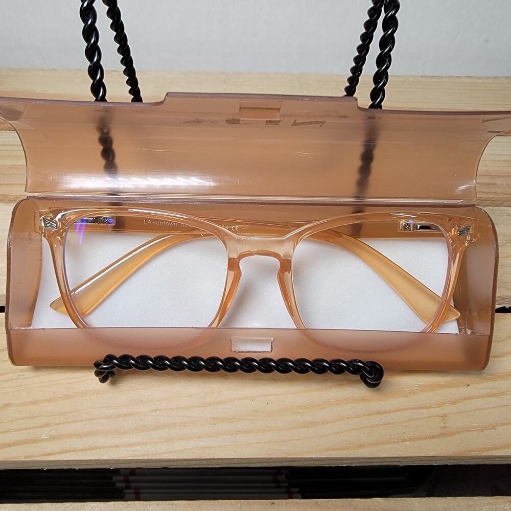 Vein LA Uptown RoseGold Plastic Frame Progressive Glasses 2.5 w/ Hard-shell Case